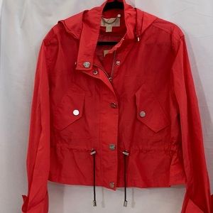 NWT - Women’s Michael Kors Crop Hooded Rain Jacket